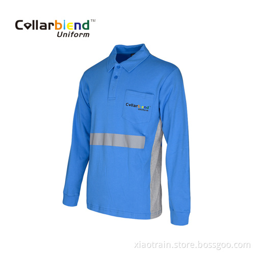 Coolmax Reflective Safety Polo Hi Vis Work Shirt